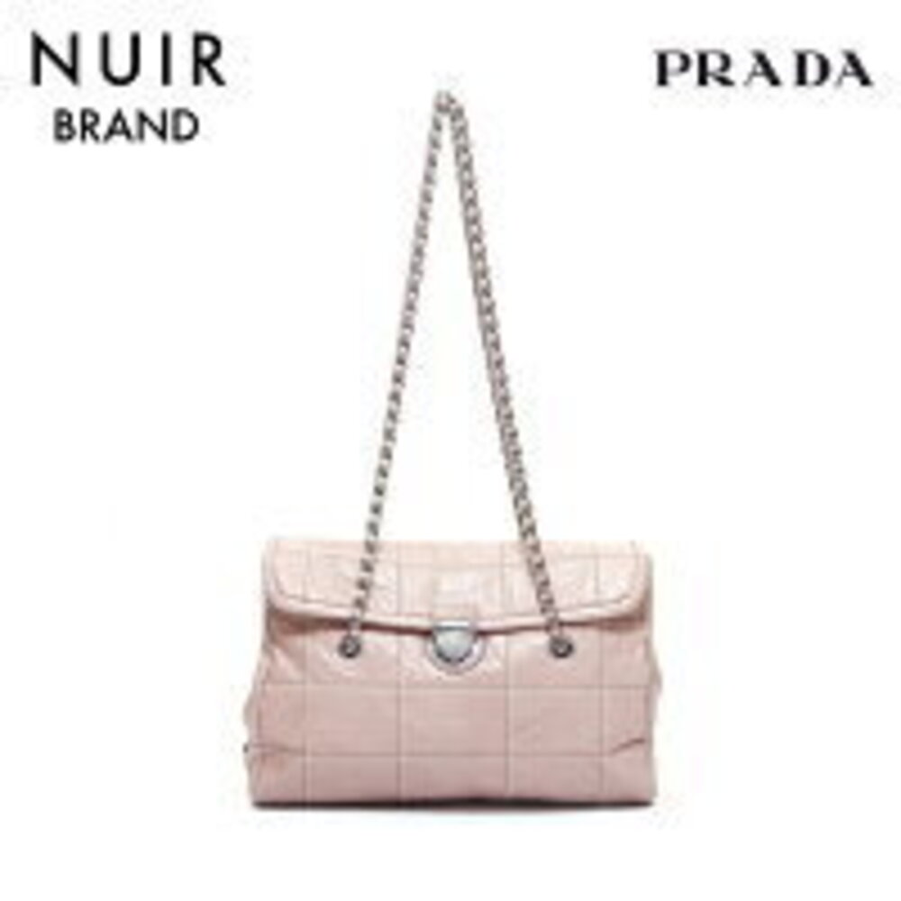 Prada Chain Shoulder Bag Beige